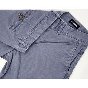 Bonobos Men's 33x32 Gray Pants‎ Chinos Slim Fit Tapered Leg  Flat Front EUC